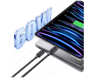 USAMS Kabel KY Series US-SJ696 60W USB-C do USB-C 2m biały - 1569045 - zdjęcie 3